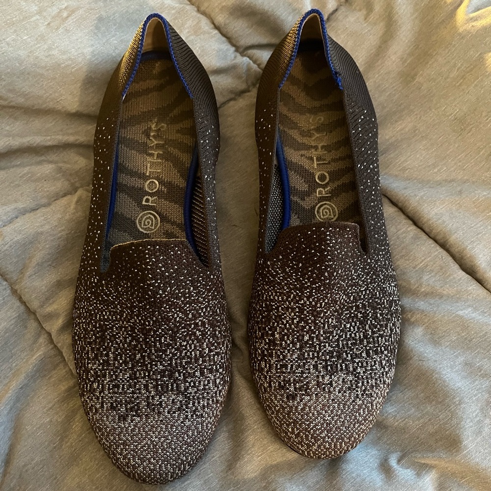 Retired Rothys Twilight Metallic Ombré Loafers